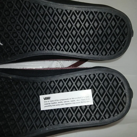 SOLD Vans Sport Low Skate Shoes Suede & Leather, Brown With Pink V-Stripe - Picture 9 of 10